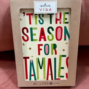 Hallmark Vida Festive Tamales Holiday Cards - Red, Green, Gold